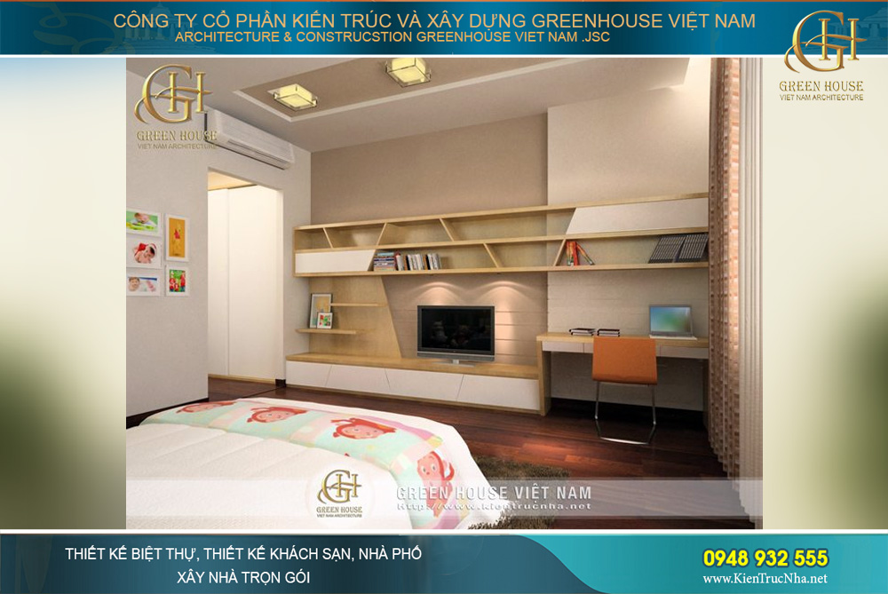 thiết kế nội thất nhà phố hiện đại tại bắc giang