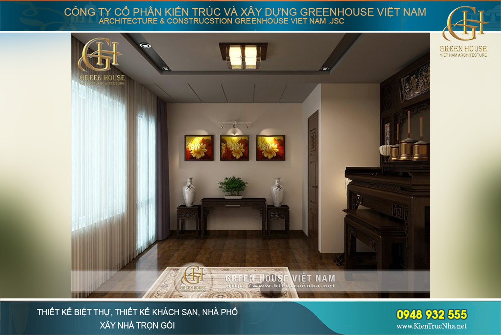 thiết kế nội thất nhà phố hiện đại tại bắc giang