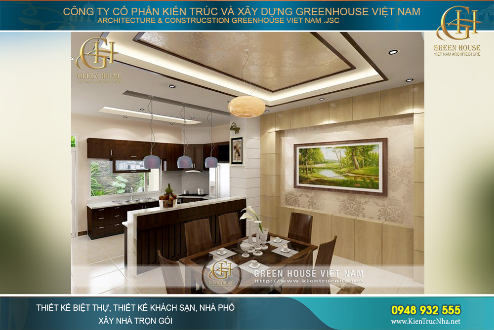 thiết kế nội thất nhà phố hiện đại tại bắc giang