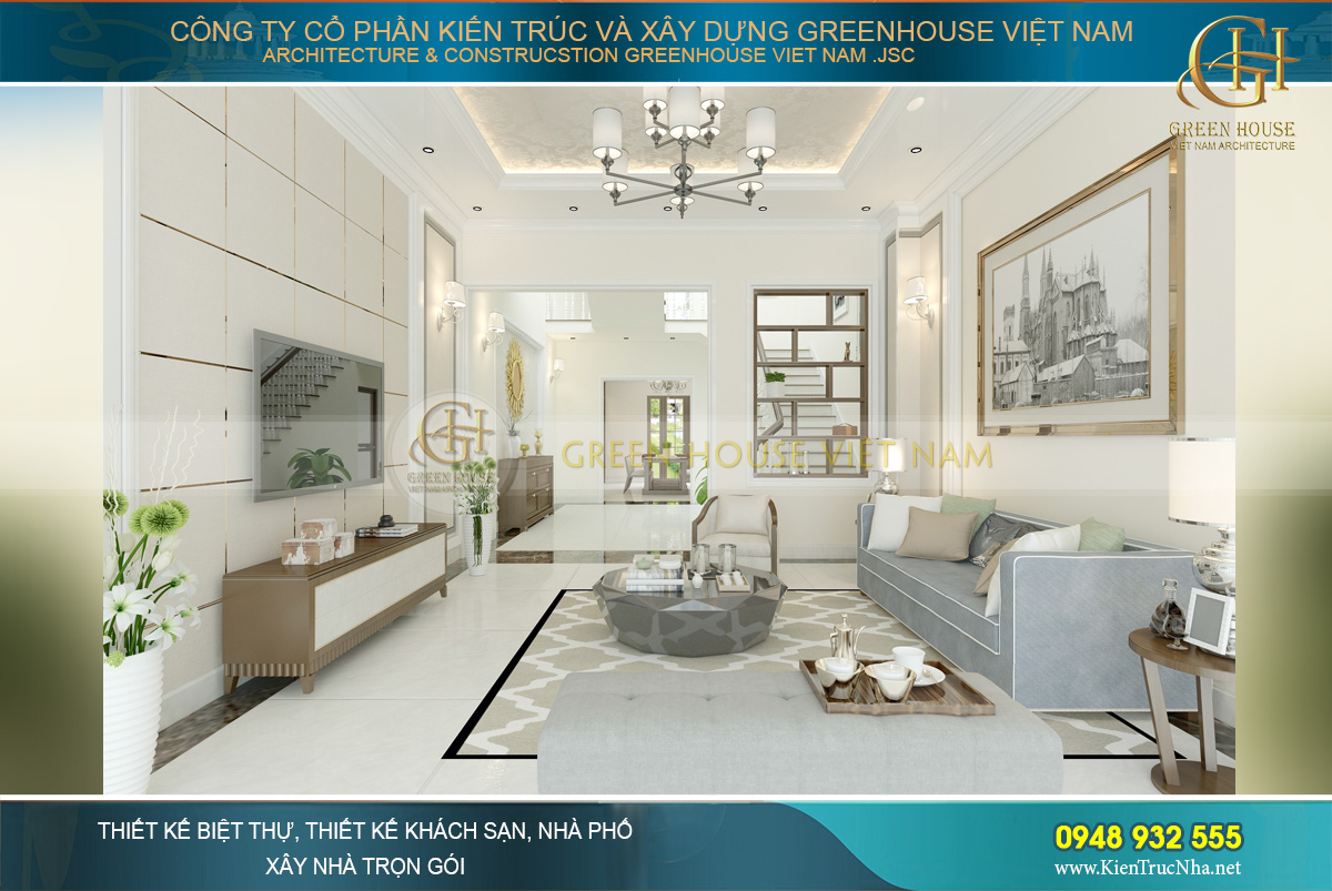 thiết kế nội thất nhà phố 4 tầng