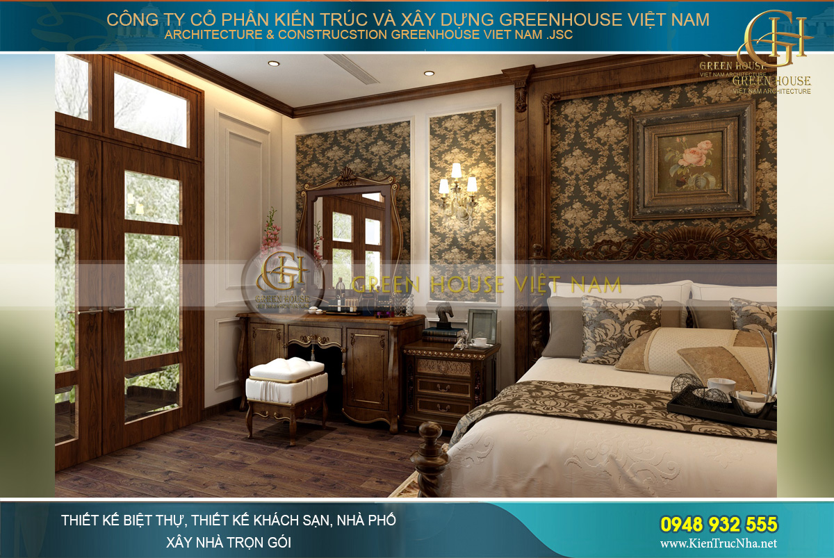 thiết kế nội thất tân cổ điển cho nhà phố tại Hà Nội