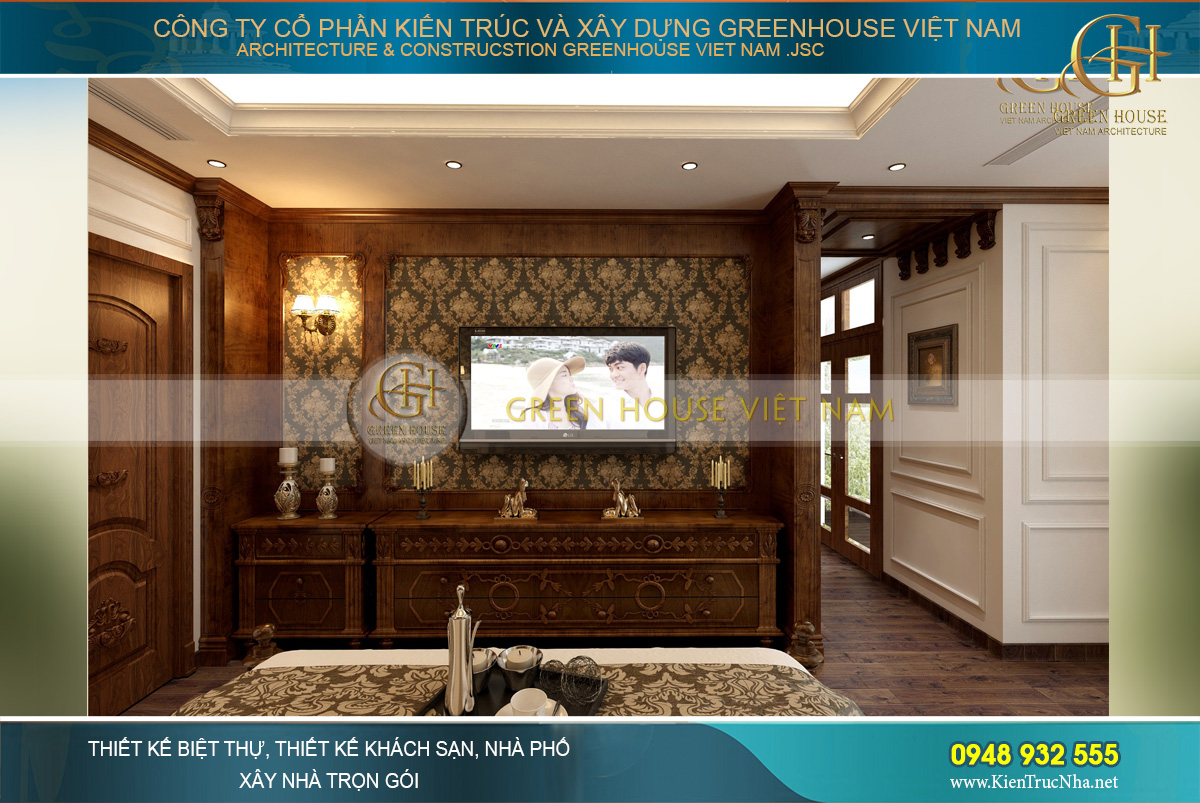 thiết kế nội thất tân cổ điển cho nhà phố tại Hà Nội