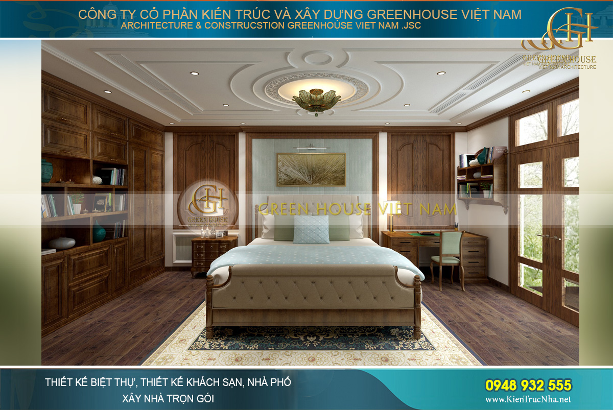 thiết kế nội thất tân cổ điển cho nhà phố tại Hà Nội