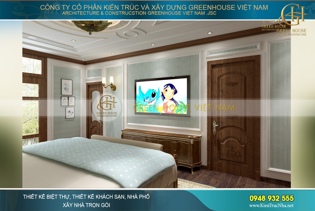 thiết kế nội thất tân cổ điển cho nhà phố tại Hà Nội