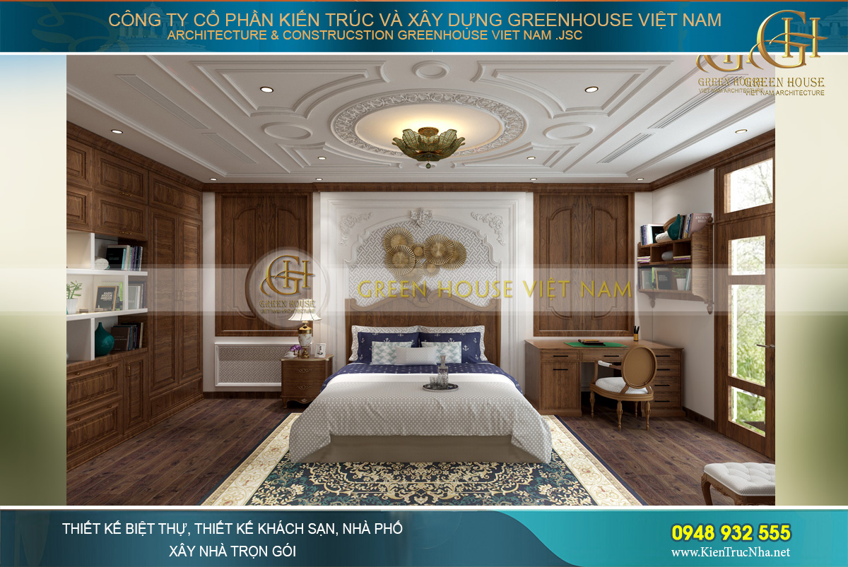 thiết kế nội thất tân cổ điển cho nhà phố tại Hà Nội