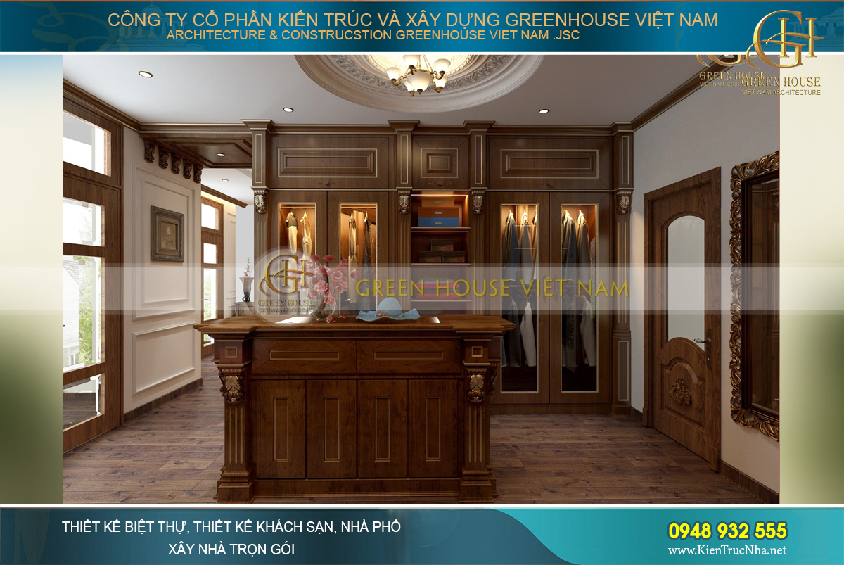 thiết kế nội thất tân cổ điển cho nhà phố tại Hà Nội