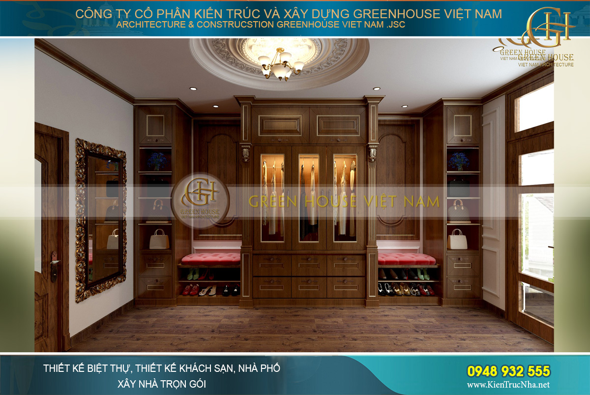 thiết kế nội thất tân cổ điển cho nhà phố tại Hà Nội
