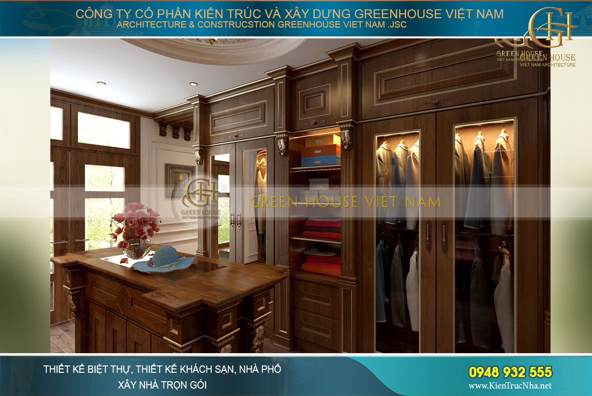 thiết kế nội thất tân cổ điển cho nhà phố tại Hà Nội