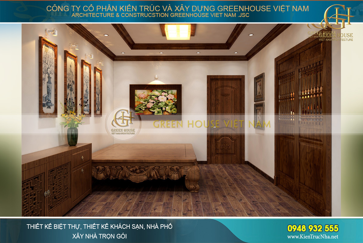 thiết kế nội thất tân cổ điển cho nhà phố tại Hà Nội