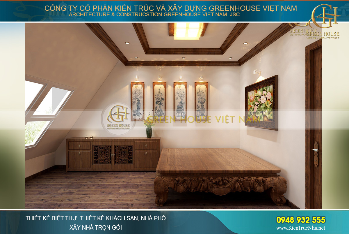 thiết kế nội thất tân cổ điển cho nhà phố tại Hà Nội