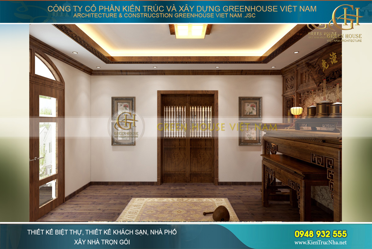 thiết kế nội thất tân cổ điển cho nhà phố tại Hà Nội