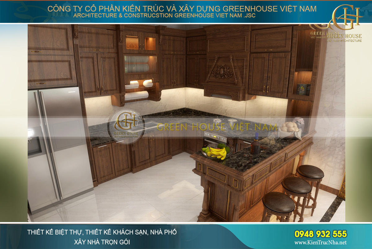thiết kế nội thất tân cổ điển cho nhà phố tại Hà Nội