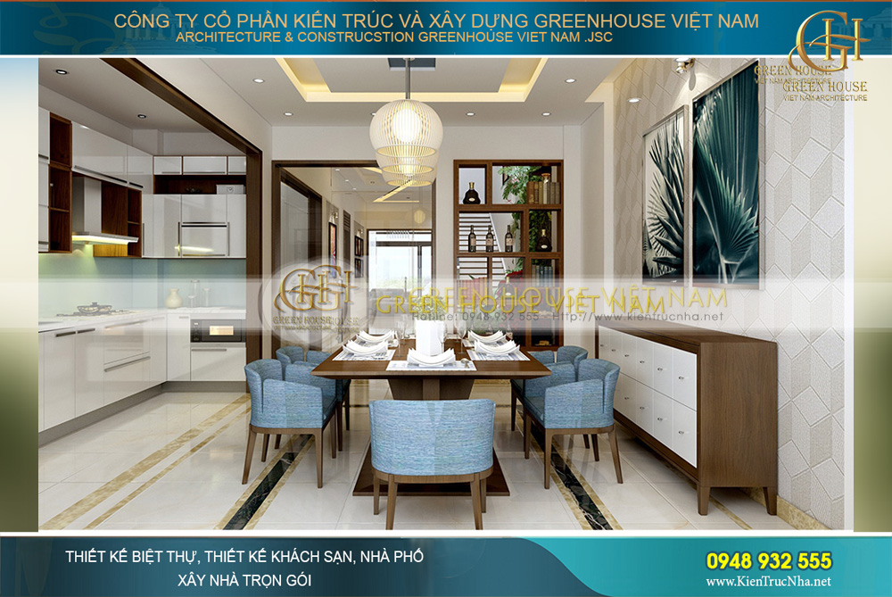 thiết kế nội thất nhà phố hiện đại tại Hà Nội