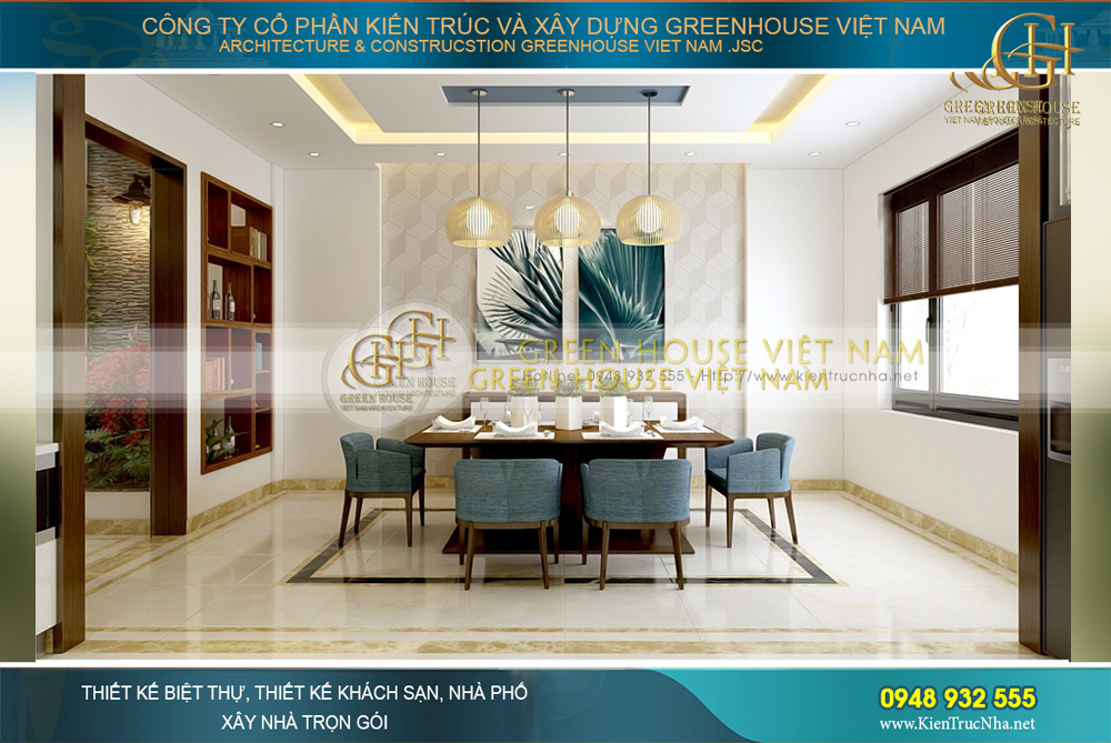 thiết kế nội thất nhà phố hiện đại tại Hà Nội
