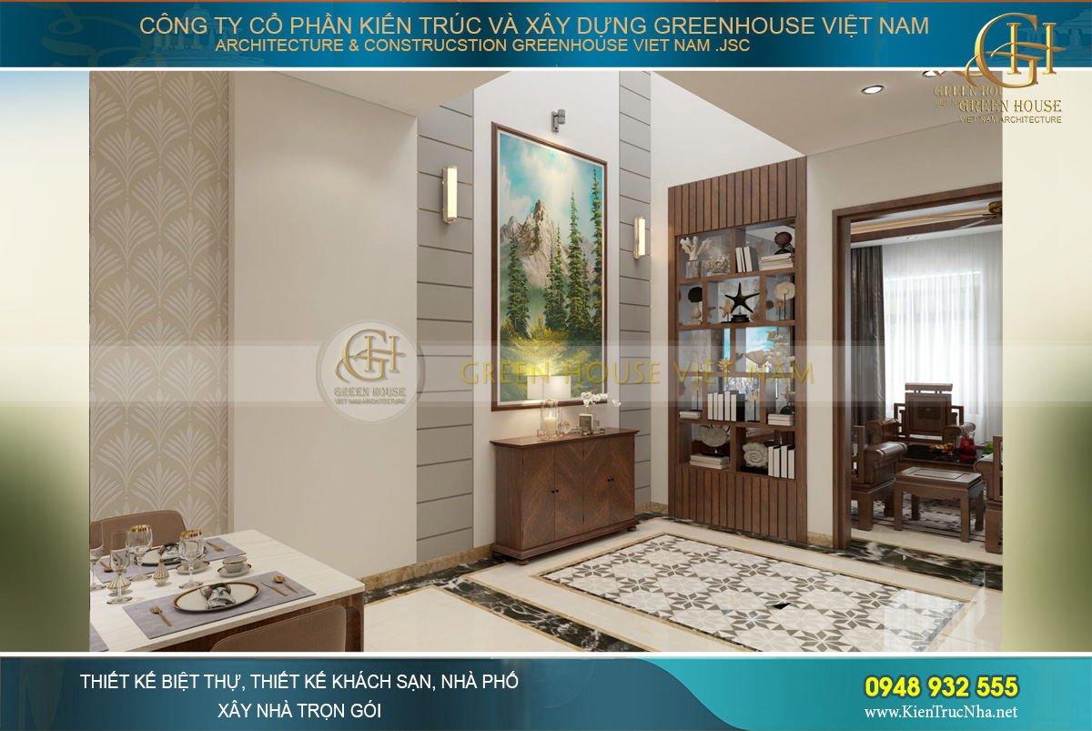 nội thất nhà phố giả biệt thự Ninh Bình