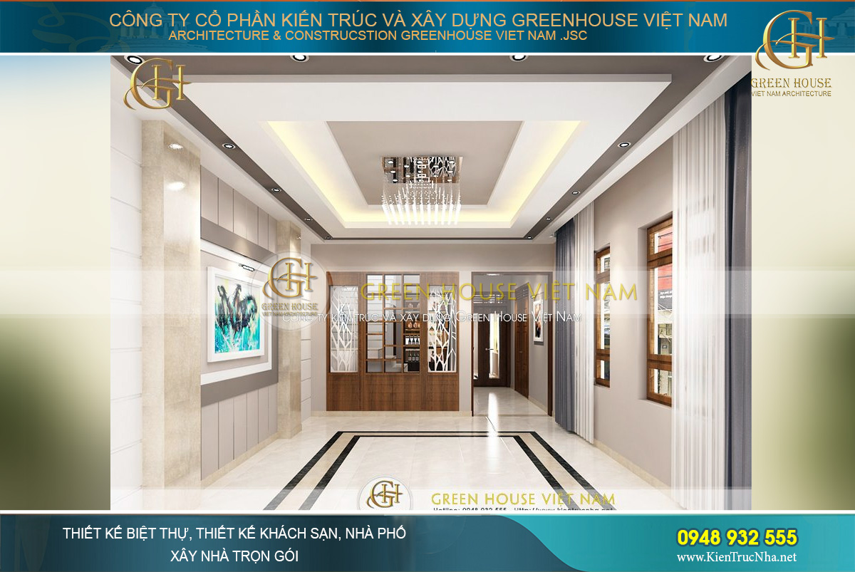 thiết kế nội thất nhà phố hiện đại tại hà nội