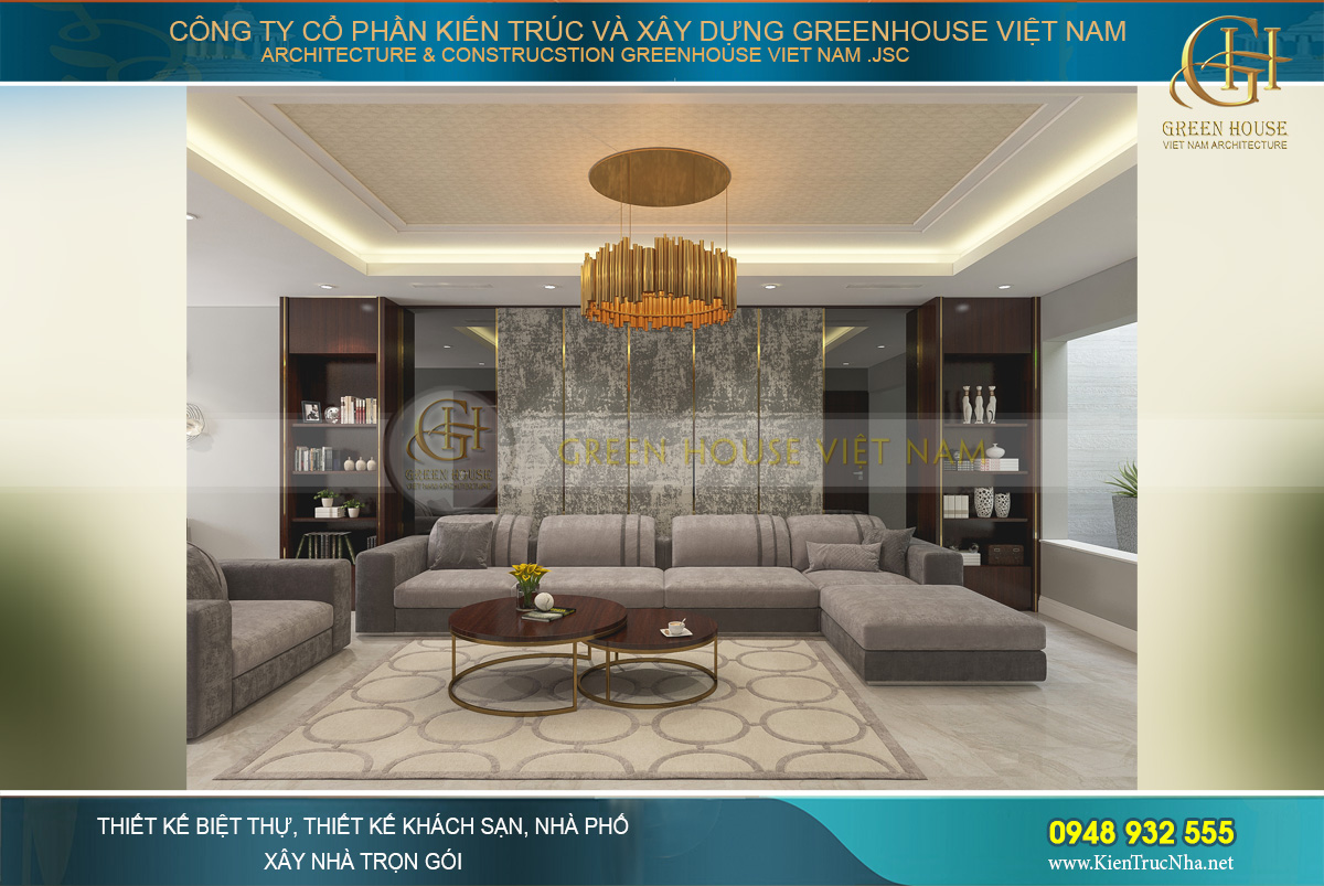 thiết kế nội thất nhà phố hiện đại tại bắc giang
