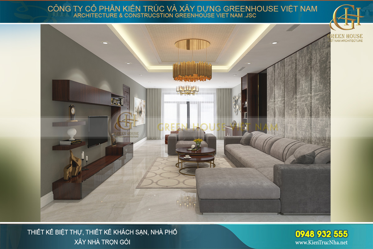 thiết kế nội thất nhà phố hiện đại tại bắc giang