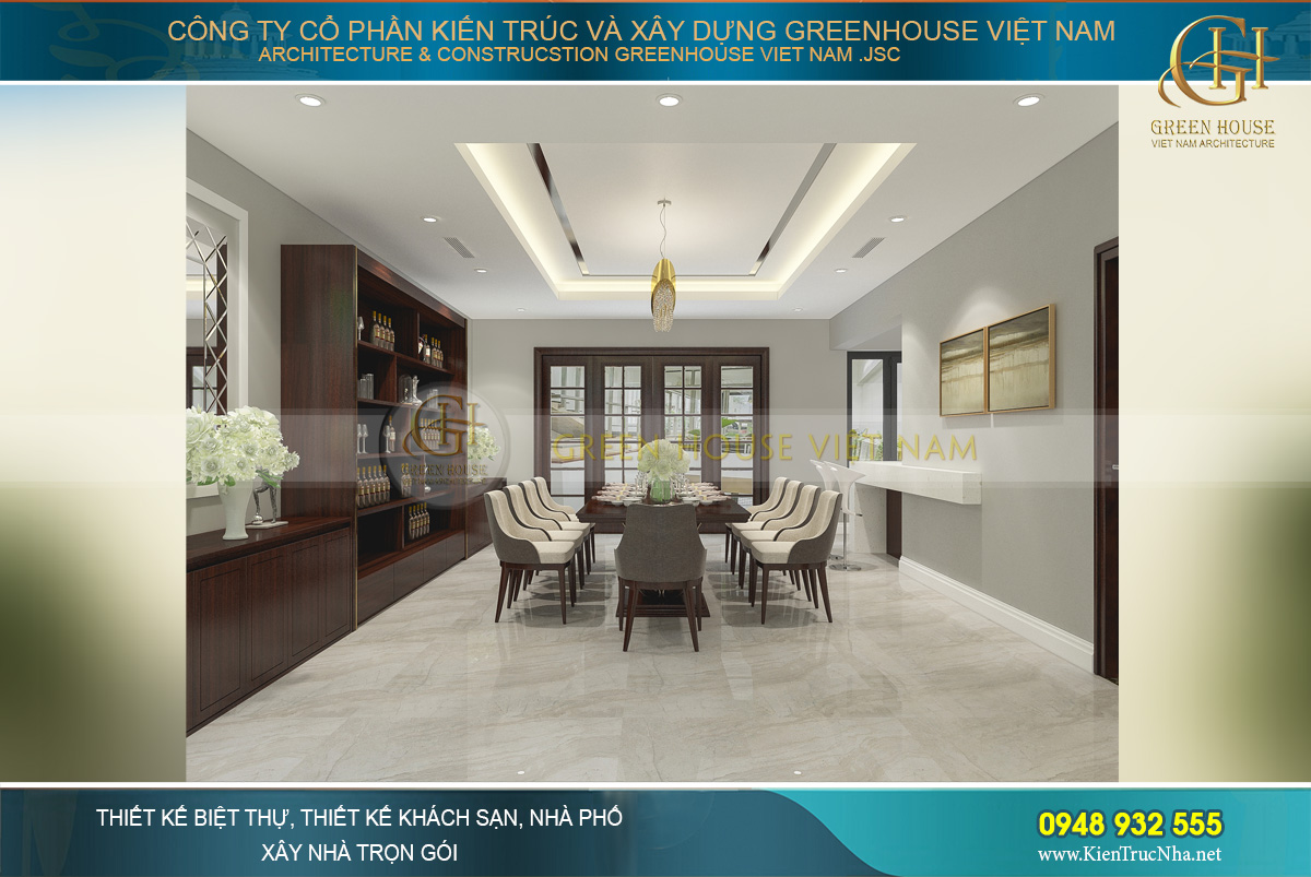 thiết kế nội thất nhà phố hiện đại tại bắc giang
