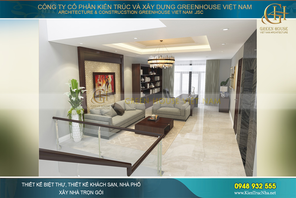 thiết kế nội thất nhà phố hiện đại tại bắc giang