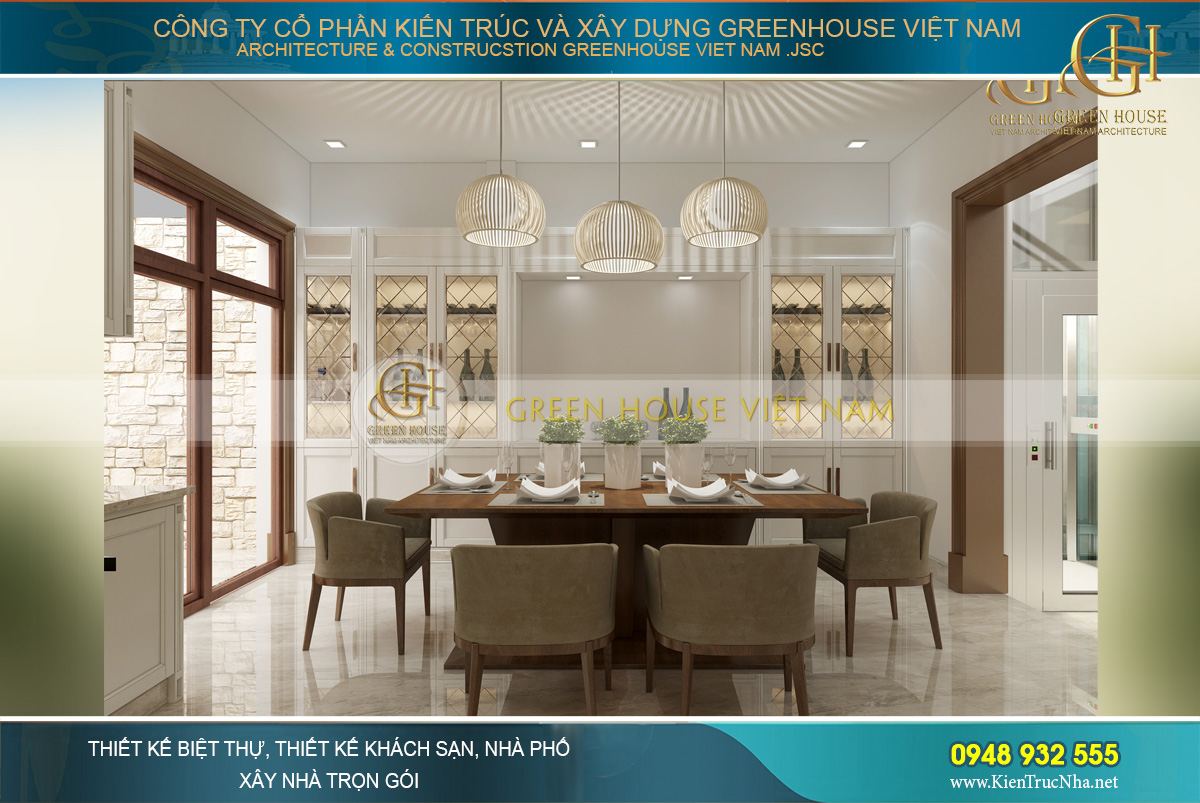 thiết kế nội thất nhà phố hiện đại 3 tầng tại hà nội
