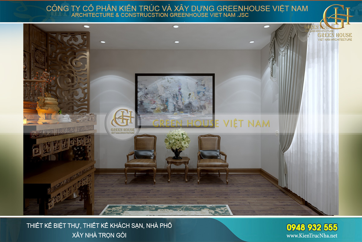 thiết kế nội thất nhà phố hiện đại 3 tầng tại hà nội