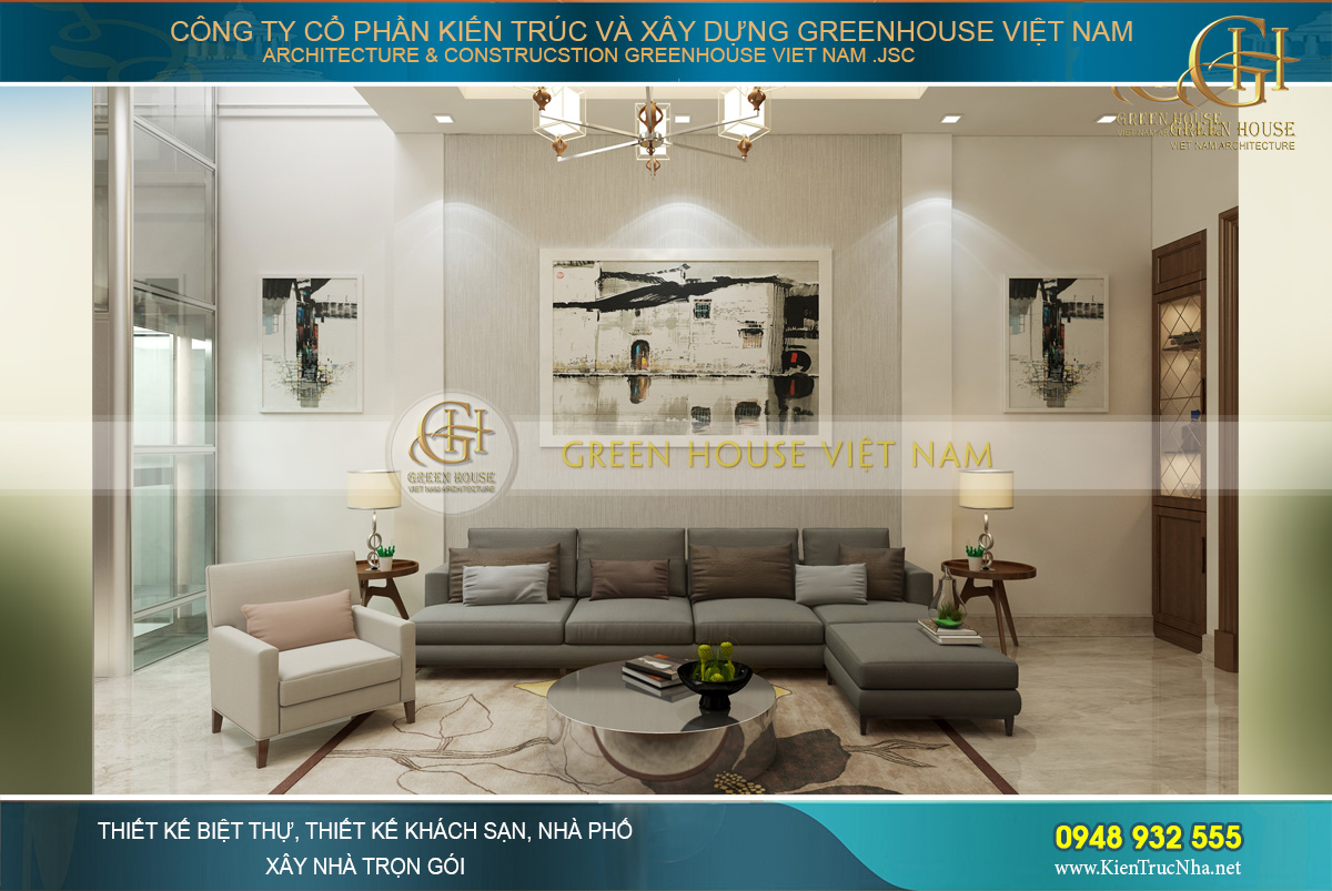 thiết kế nội thất nhà phố hiện đại 3 tầng tại hà nội
