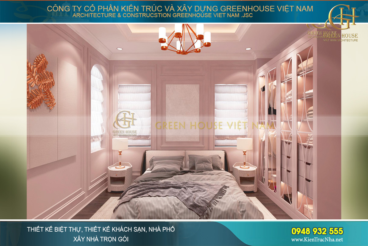 thiết kế nội thất biệt thự tân cổ điển hải phòng