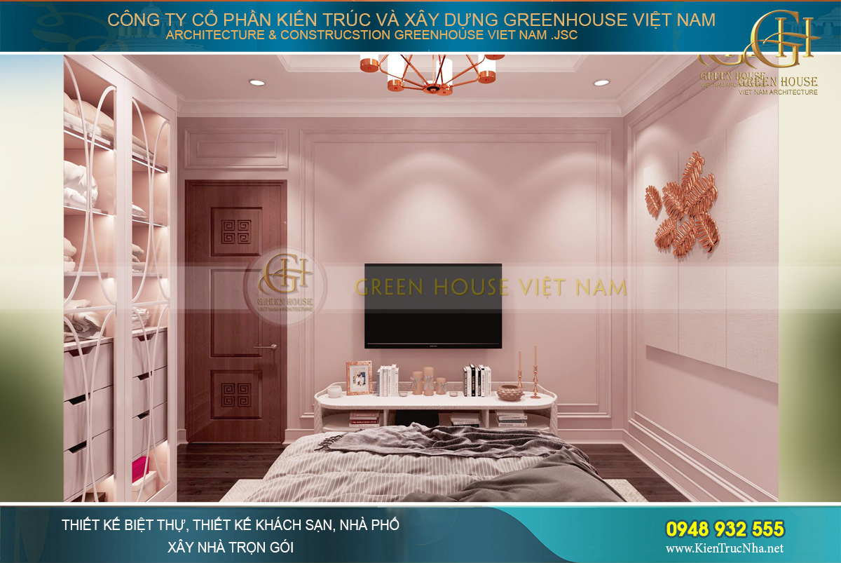 thiết kế nội thất biệt thự tân cổ điển hải phòng