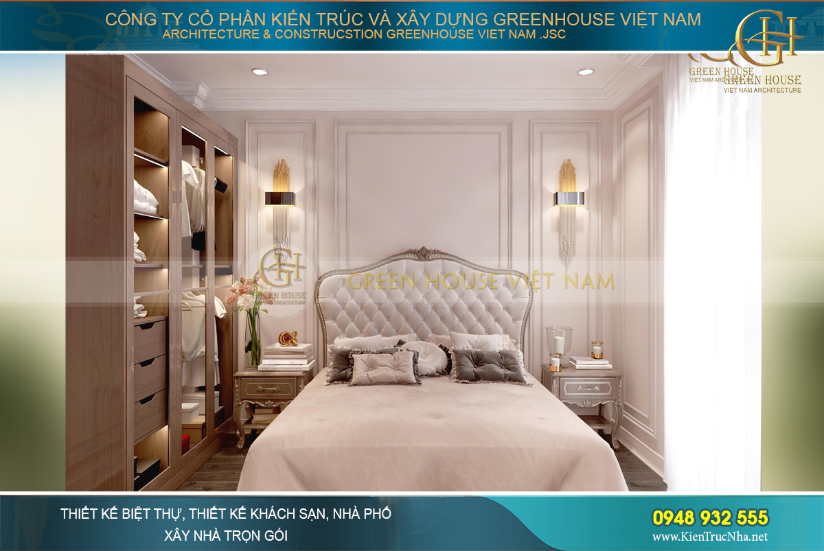 thiết kế nội thất biệt thự tân cổ điển hải phòng