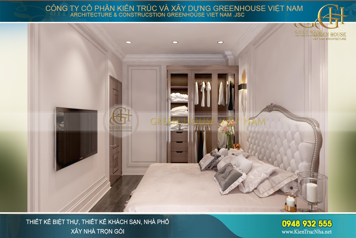 thiết kế nội thất biệt thự tân cổ điển hải phòng