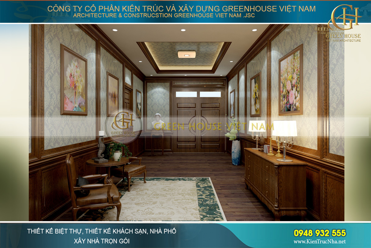 thiết kế nội thất biệt thự tân cổ điển đẹp