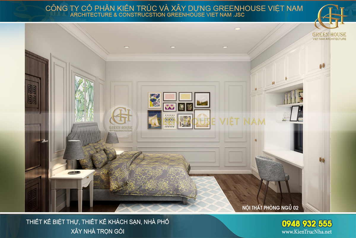 thiết kế nội thất biệt thự tân cổ điển