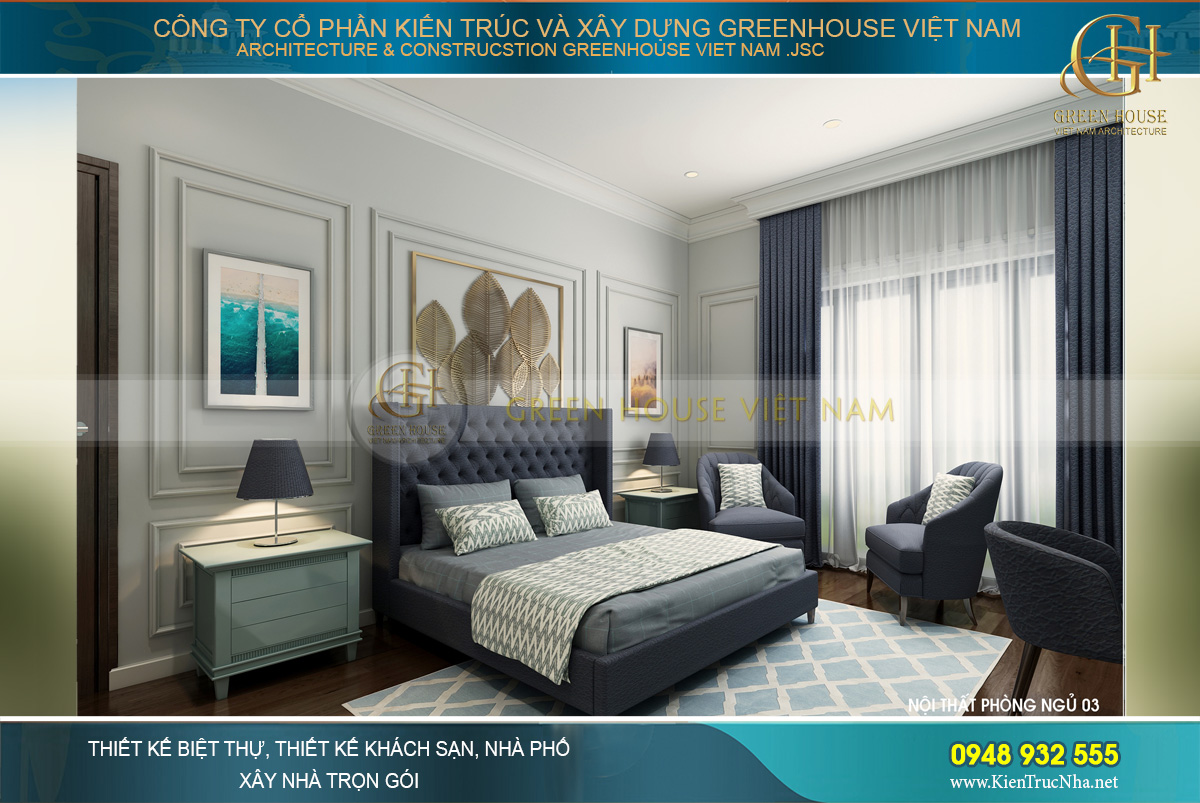 thiết kế nội thất biệt thự tân cổ điển