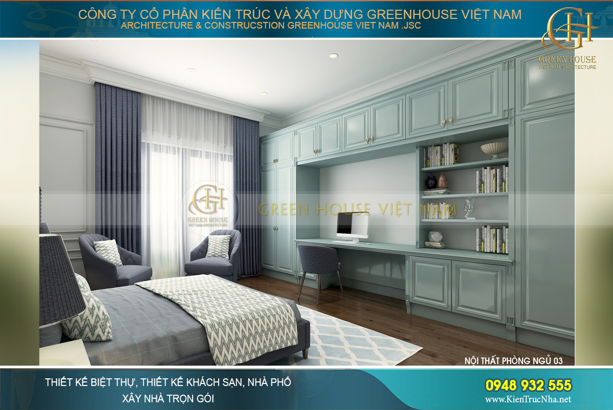 thiết kế nội thất biệt thự tân cổ điển