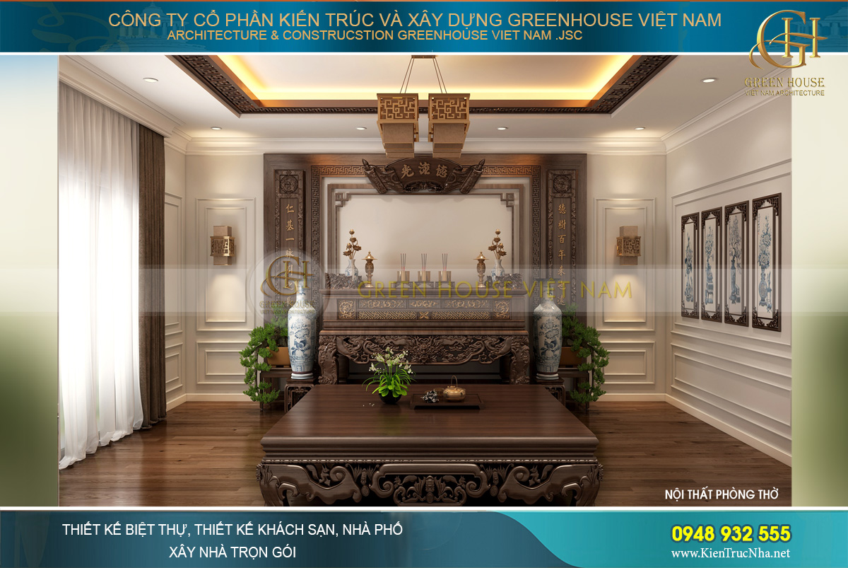 thiết kế nội thất biệt thự tân cổ điển