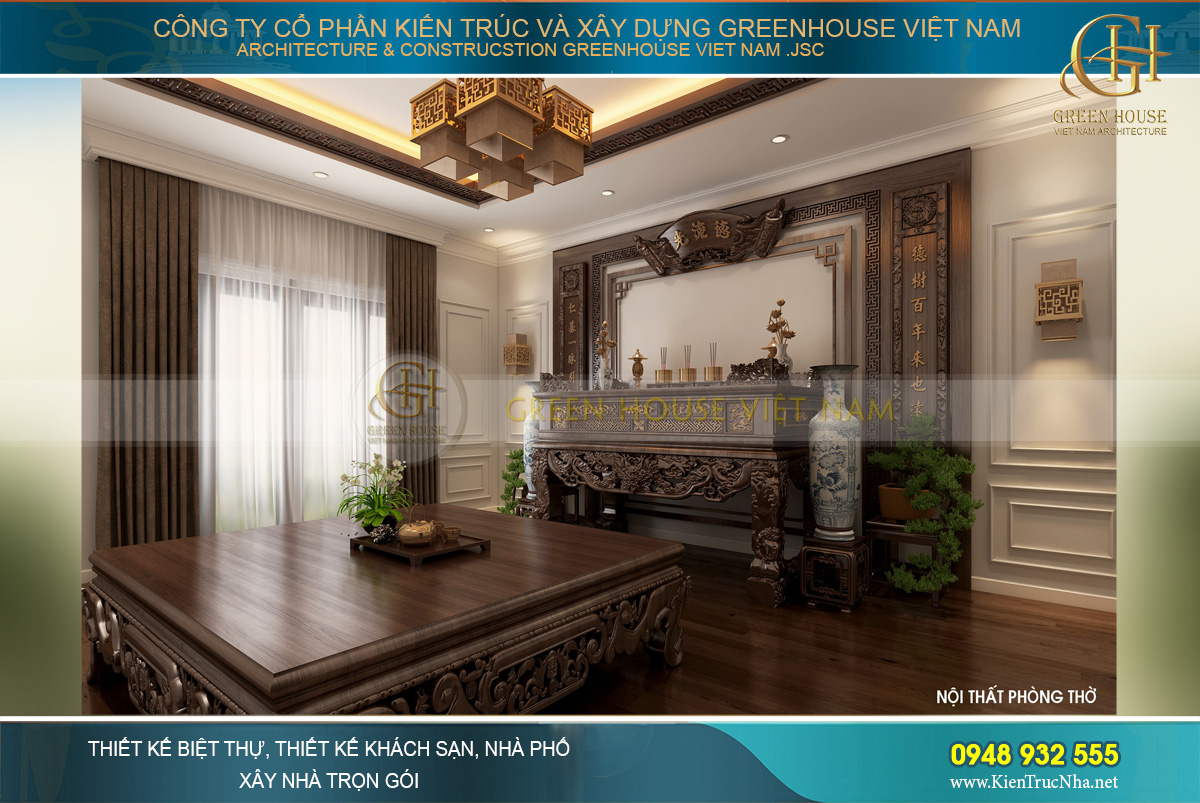 thiết kế nội thất biệt thự tân cổ điển