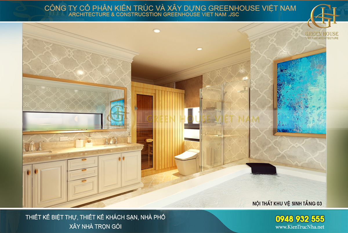thiết kế nội thất biệt thự tân cổ điển