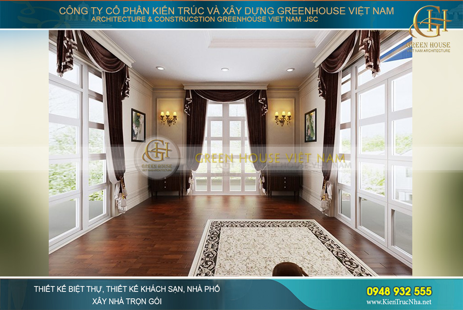 thiết kế nội thất biệt thự tân cổ điển