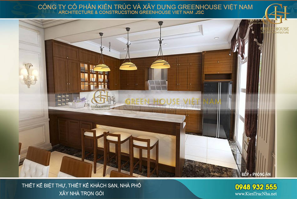thiết kế nội thất biệt thự tân cổ điển