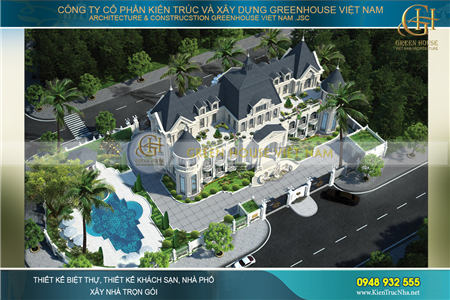 Chạm đến đỉnh cao với các mẫu thiết kế dinh thự lâu đài đẳng cấp