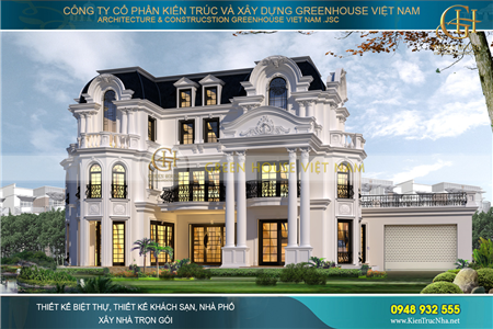 Những mẫu thiết kế biệt thự tân cổ điển phù hợp với người mệnh Kim