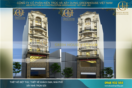 Xu hướng kiến trúc nhà phố kết hợp kinh doanh sang trọng 2018