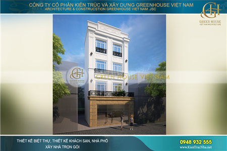 Những mẫu thiết kế biệt thự tân cổ điển kết hợp kinh doanh đẹp sang trọng, đa công năng