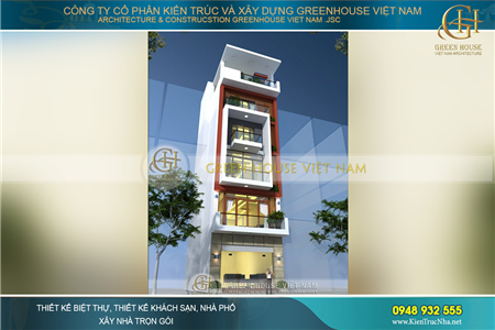 Thiết kế nhà phố 6 tầng - không gian sống hiện đại giữa lòng Hà Nội