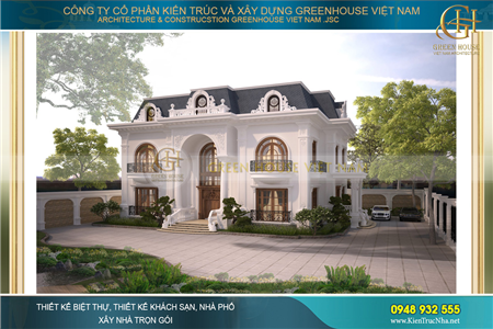 Tham khảo các mẫu biệt thự 2 tầng được xây dựng nhiều nhất tại Bắc Giang
