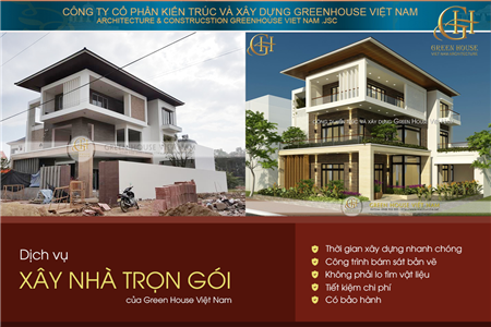 Thiết kế thi công nhà phố tại Hà Nội uy tín và chuyên nghiệp| Green House Việt Nam