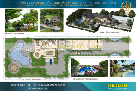 99+ Mẫu biệt thự sân vườn 500m2 đẹp không thể rời mắt 2024