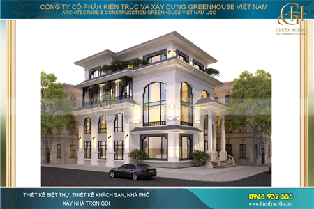 99+ Mẫu Thiết Kế Biệt Thự 4 Tầng Đẹp tại TP.HCM - Phong cách tân cổ điển