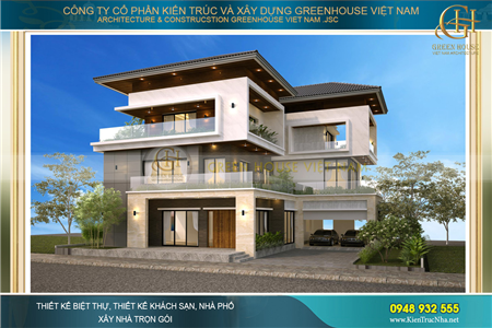 Biệt thự hiện đại tại Hà Nội - Sáng tạo trong từng chi tiết